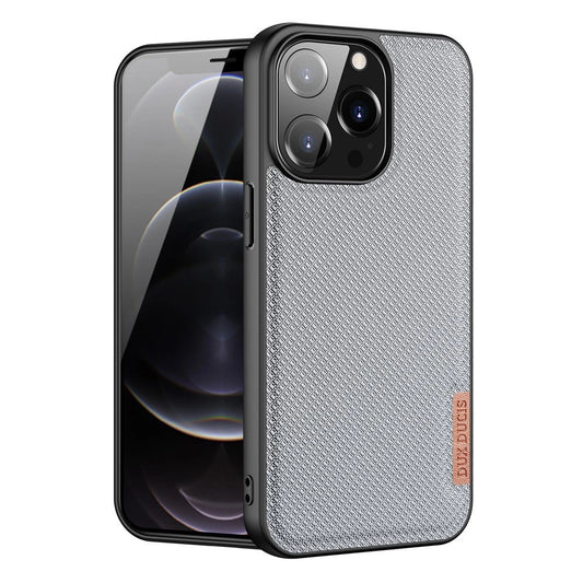 Dux Ducis Fino case covered with nylon material for iPhone 13 Pro gray_0