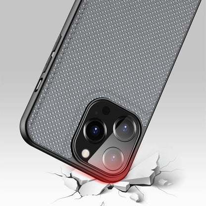 Dux Ducis Fino case covered with nylon material for iPhone 13 Pro gray_5