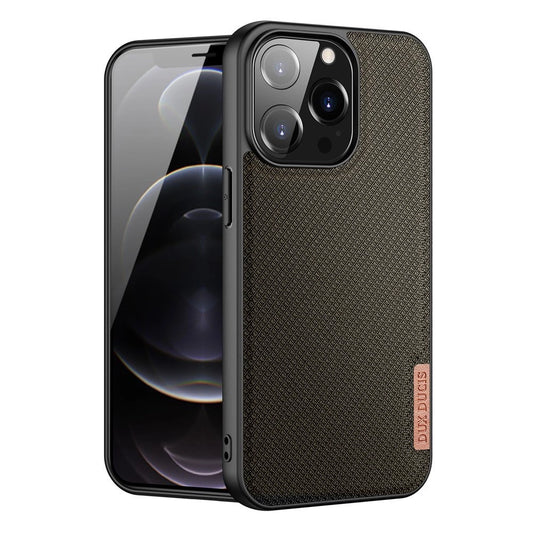Dux Ducis Fino case covered with nylon material for iPhone 13 Pro green_0