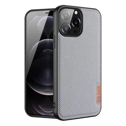 Dux Ducis Fino case covered with nylon material for iPhone 13 Pro Max gray_0