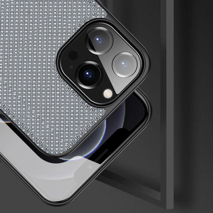 Dux Ducis Fino case covered with nylon material for iPhone 13 Pro Max gray_3