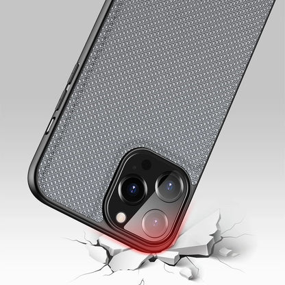 Dux Ducis Fino case covered with nylon material for iPhone 13 Pro Max gray_5