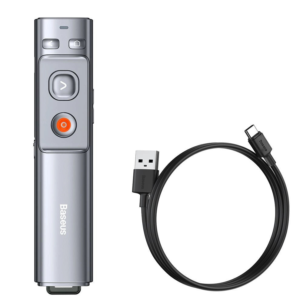 Baseus Orange Dot wireless laser pointer for presentations - gray (with battery)_0
