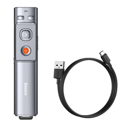 Baseus Orange Dot wireless laser pointer for presentations - gray (with battery)_0