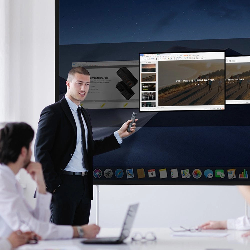 Baseus Orange Dot wireless laser pointer for presentations - gray (with battery)_20