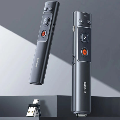 Baseus Orange Dot wireless laser pointer for presentations - gray (with battery)_21