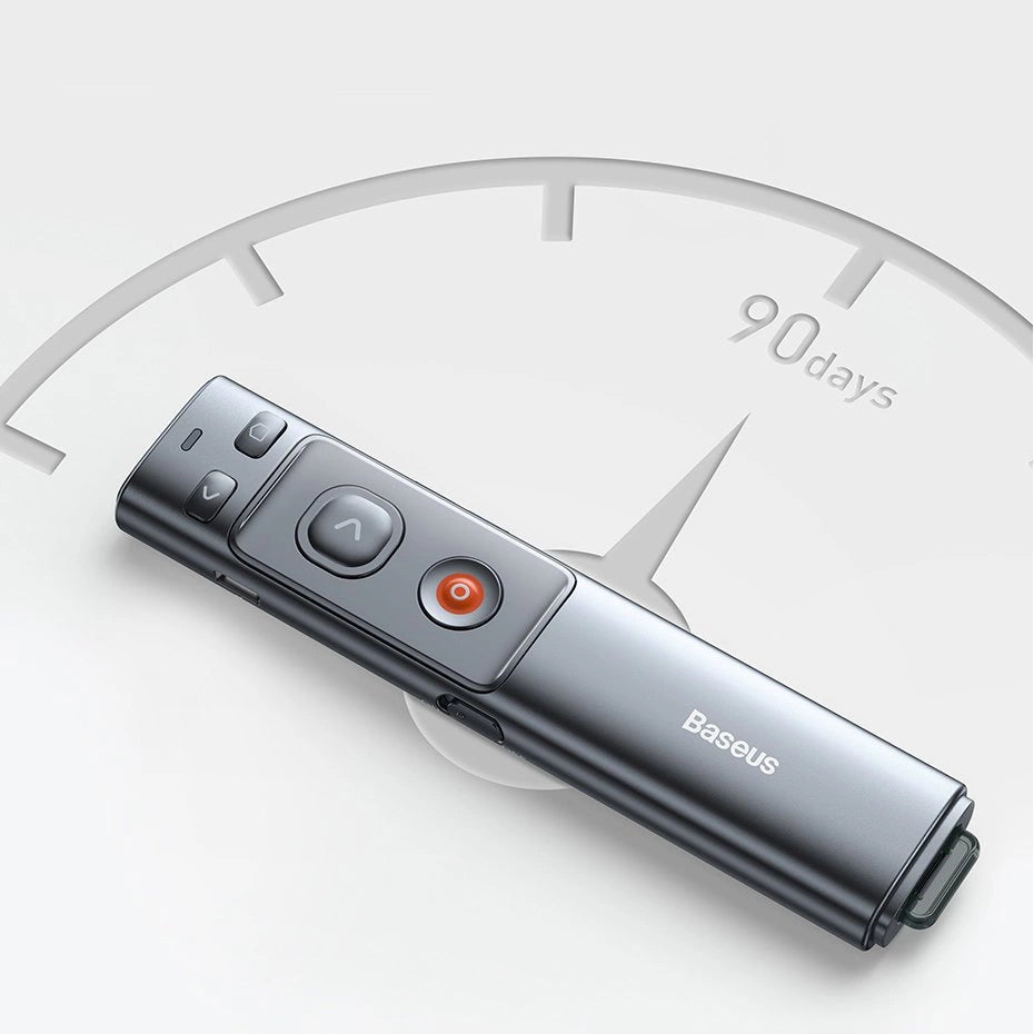 Baseus Orange Dot wireless laser pointer for presentations - gray (with battery)_24