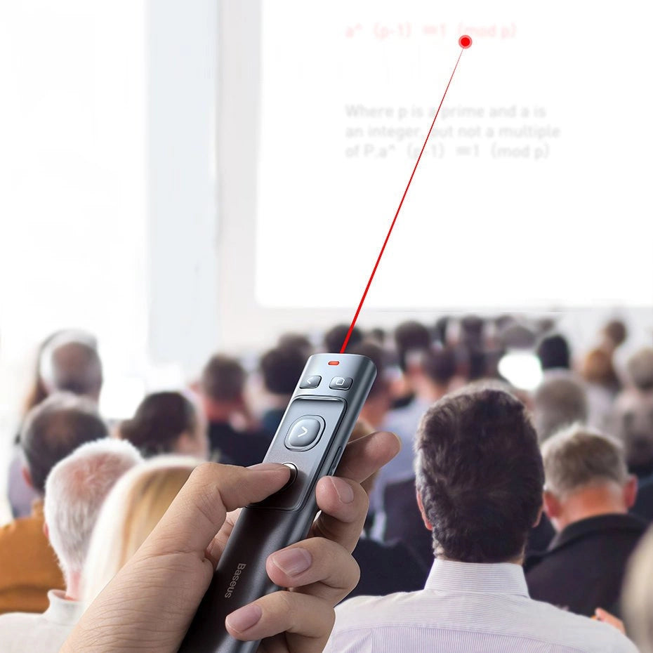 Baseus Orange Dot wireless laser pointer for presentations - gray (with battery)_25