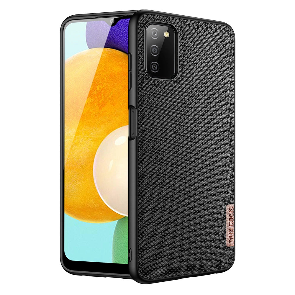 Dux Ducis Fino case covered with nylon material for Samsung Galaxy A03s black_0