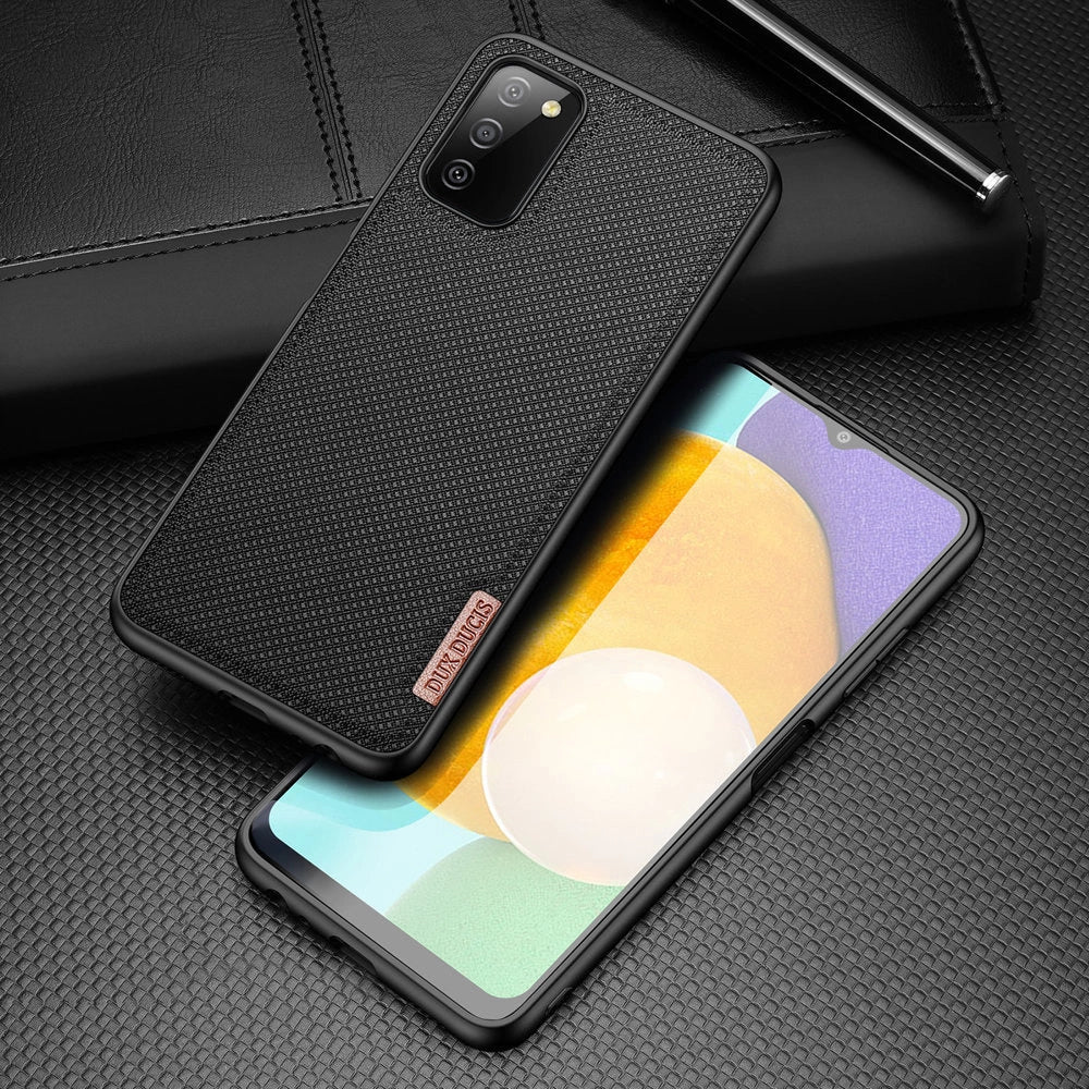 Dux Ducis Fino case covered with nylon material for Samsung Galaxy A03s black_1