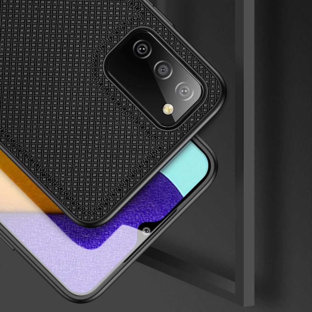Dux Ducis Fino case covered with nylon material for Samsung Galaxy A03s black_3