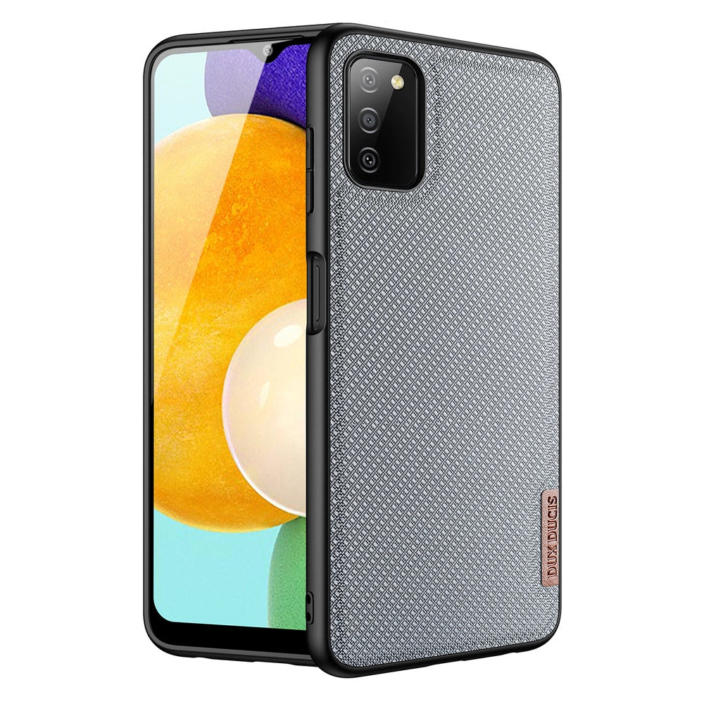 Dux Ducis Fino case covered with nylon material for Samsung Galaxy A03s gray_0