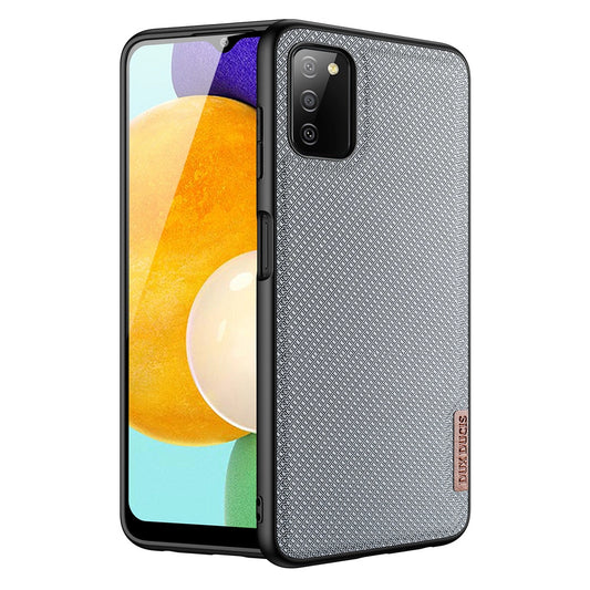 Dux Ducis Fino case covered with nylon material for Samsung Galaxy A03s gray_0