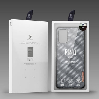 Dux Ducis Fino case covered with nylon material for Samsung Galaxy A03s gray_4