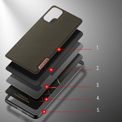Dux Ducis Fino case covered with nylon material for Samsung Galaxy A03s green_2