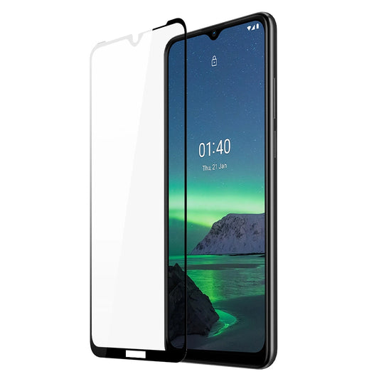 Dux Ducis 10D Tempered Glass Tough Screen Protector Full Coveraged with Frame for Nokia 1.4 transparent (case friendly)_0