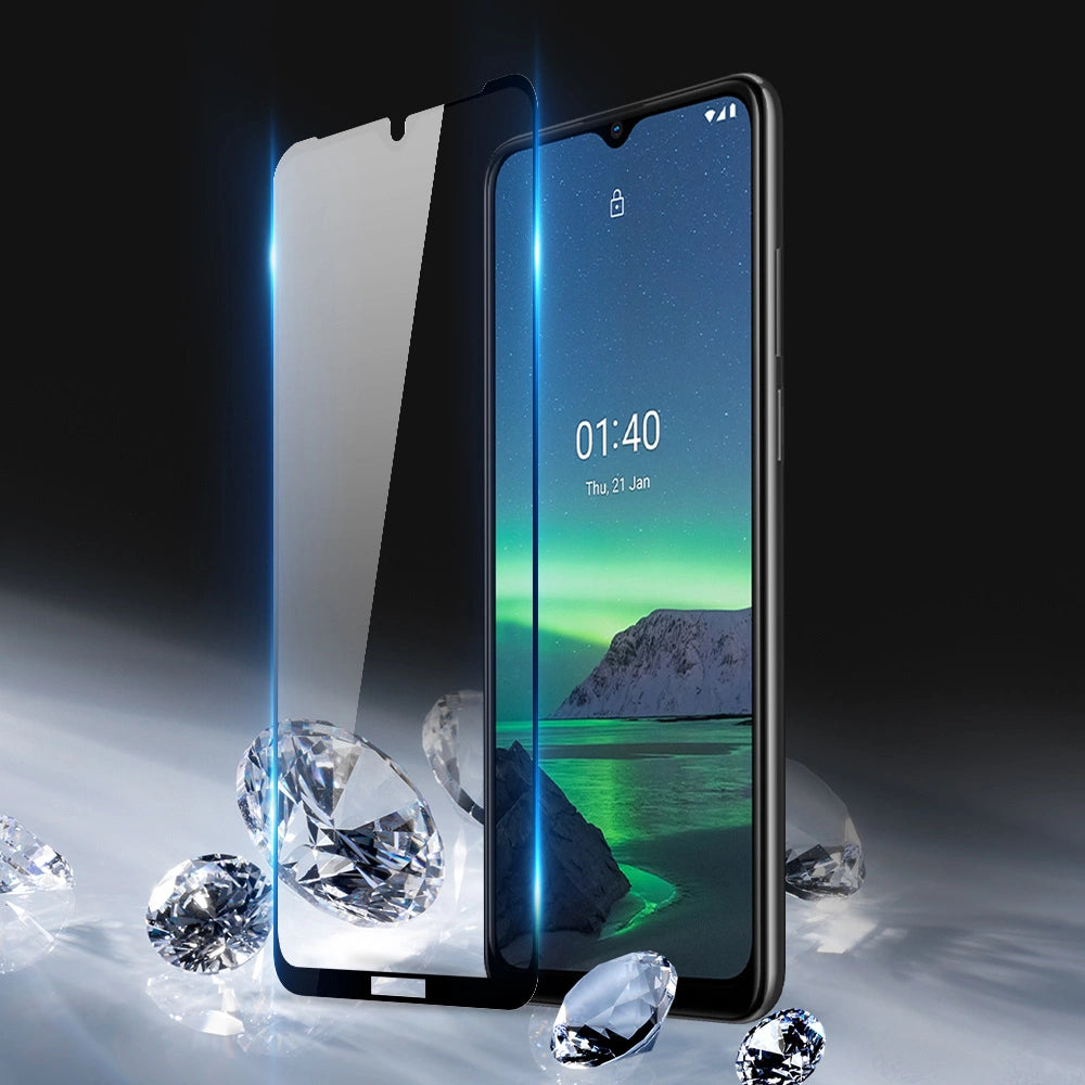 Dux Ducis 10D Tempered Glass Tough Screen Protector Full Coveraged with Frame for Nokia 1.4 transparent (case friendly)_3