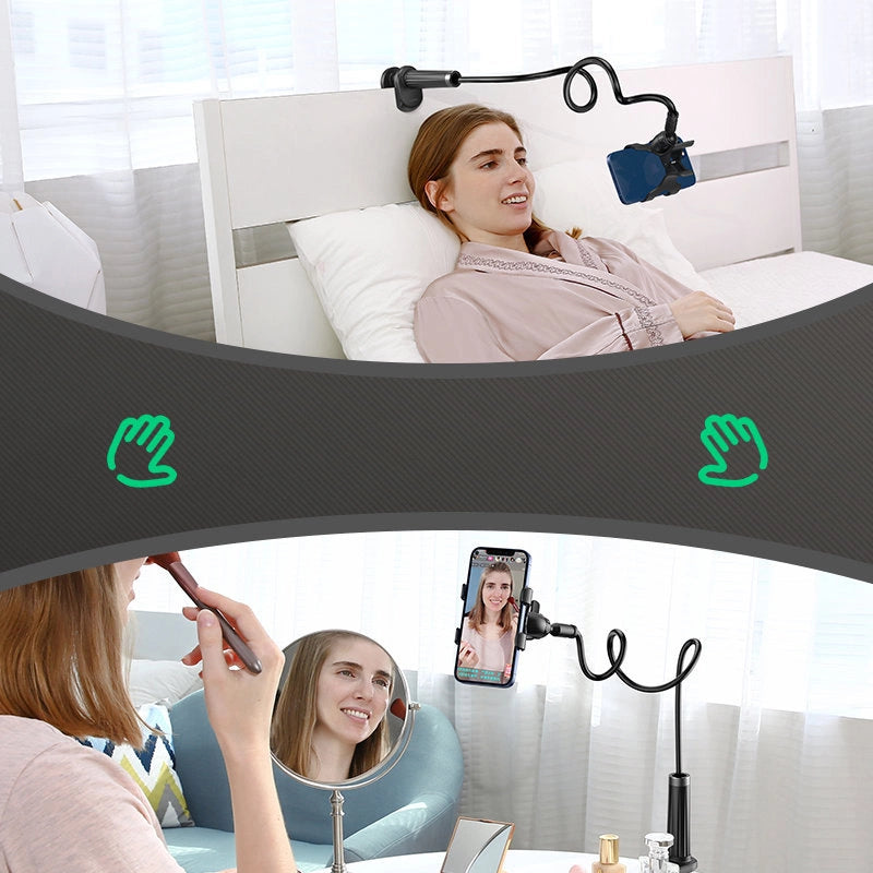 Ugreen universal holder stand phone holder tablet (up to 12cm wide) tripod lazy holder with flexible arm white (30488 LP113)_7