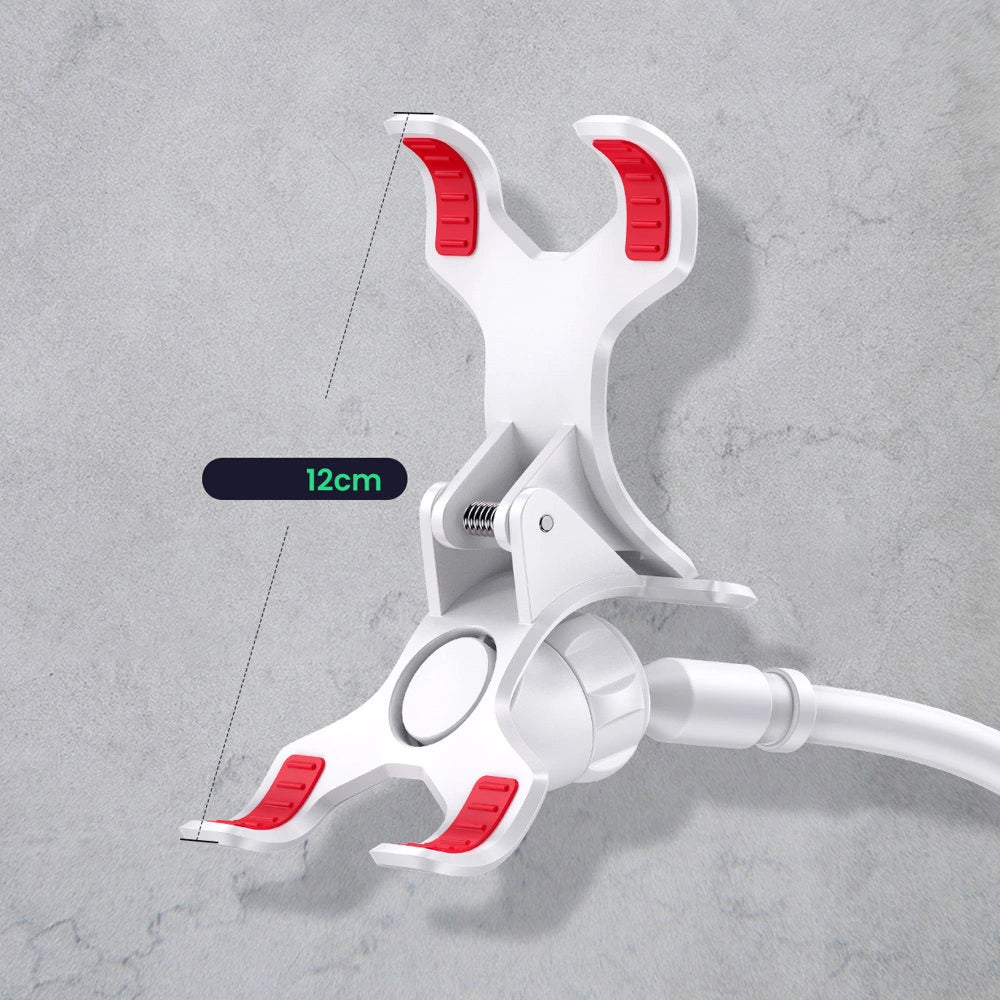 Ugreen universal holder stand phone holder tablet (up to 12cm wide) tripod lazy holder with flexible arm white (30488 LP113)_9