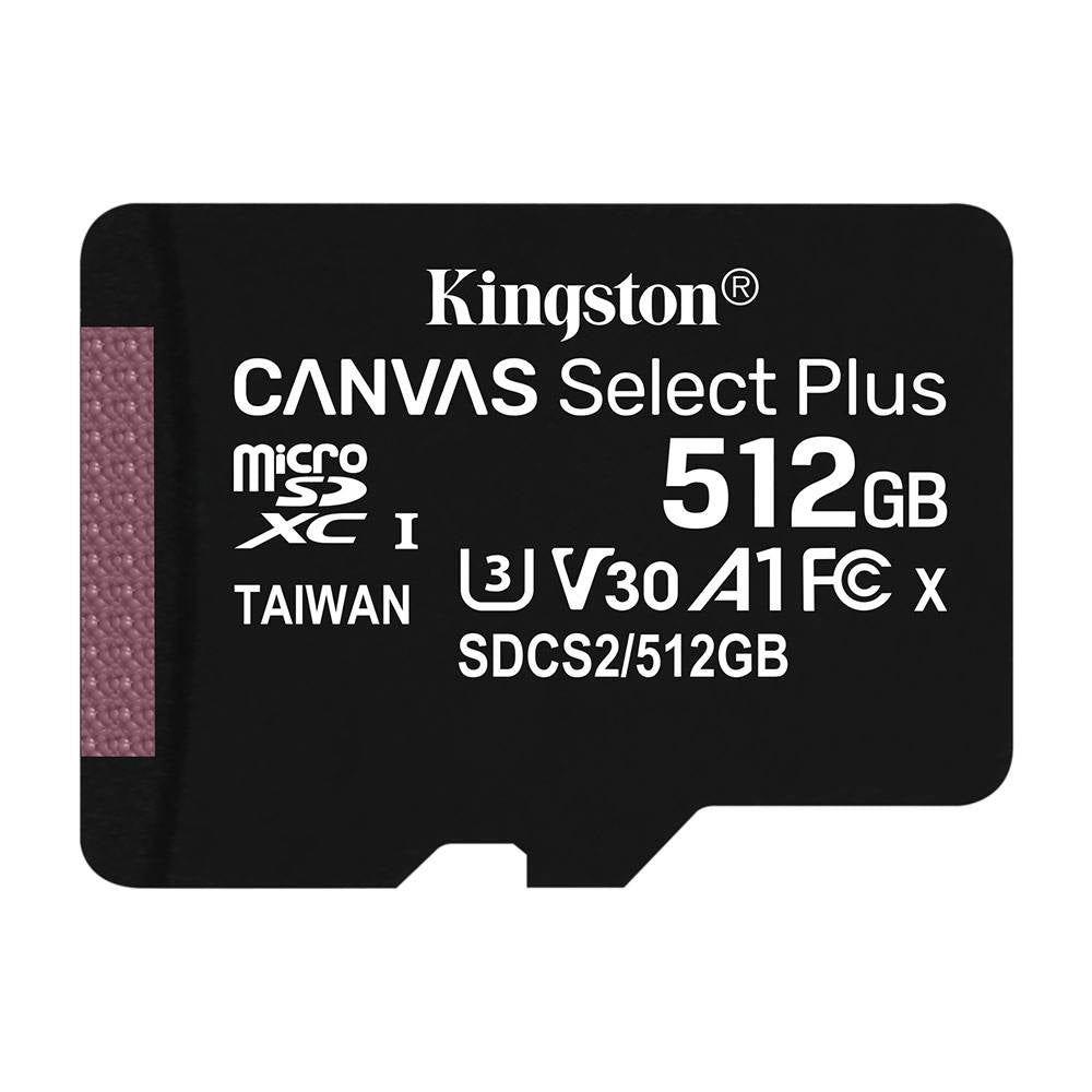 Cartão de Memória microSDXC Kingston Canvas Select Plus 512GB (100MB/s) UHS-I, U3, V30 + Adaptador SD_5