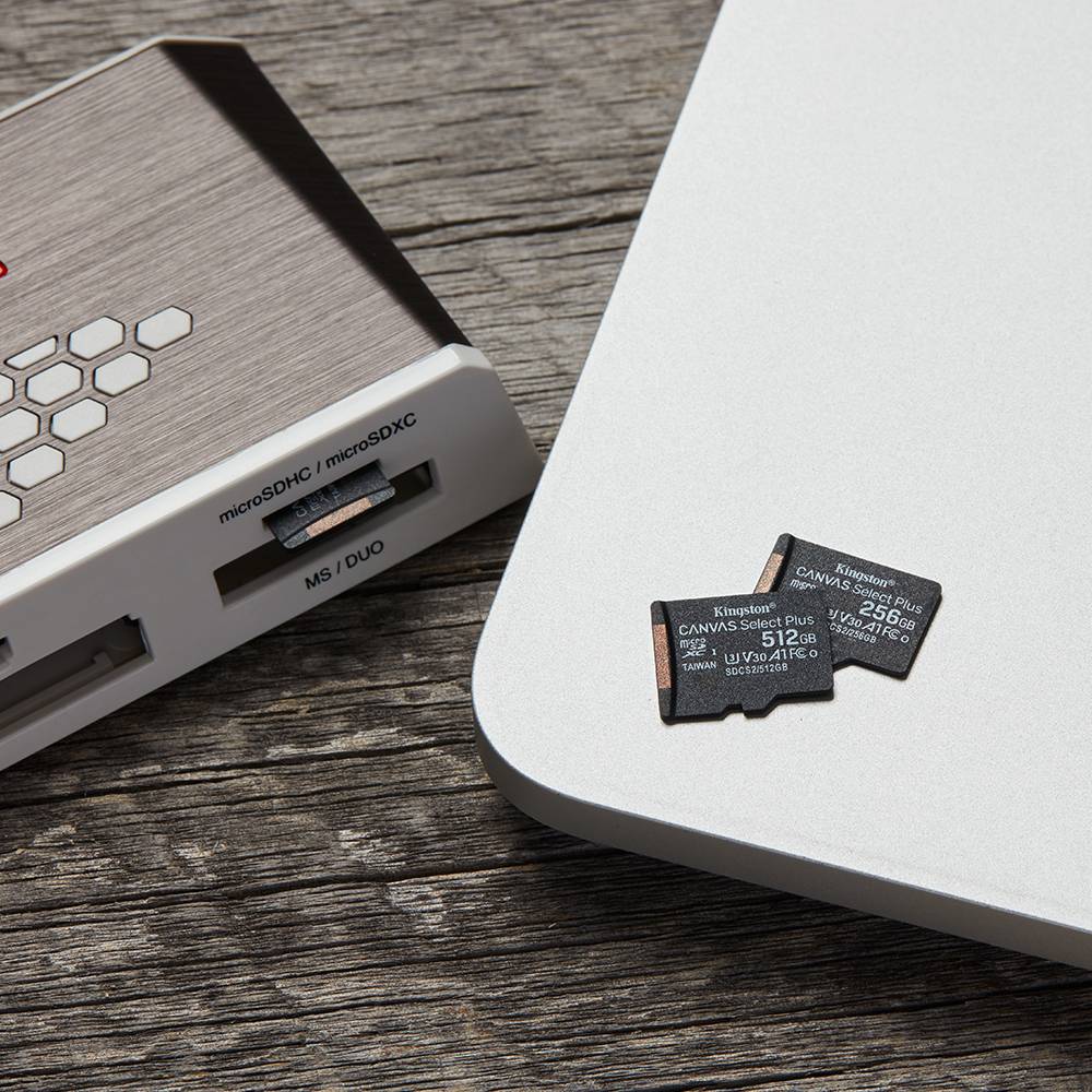 Cartão de Memória microSDXC Kingston Canvas Select Plus 512GB (100MB/s) UHS-I, U3, V30 + Adaptador SD_2