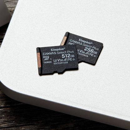 Cartão de Memória microSDXC Kingston Canvas Select Plus 512GB (100MB/s) UHS-I, U3, V30 + Adaptador SD_1