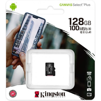 Cartão de memória Kingston Technology Canvas Select Plus 128GB MicroSDXC Classe 10 UHS-I_2