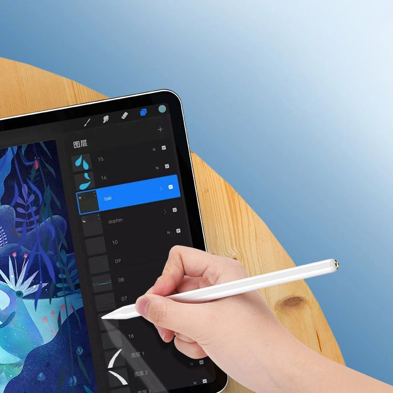 Choetech capacitive stylus pen for iPad (active) white (HG04)_1