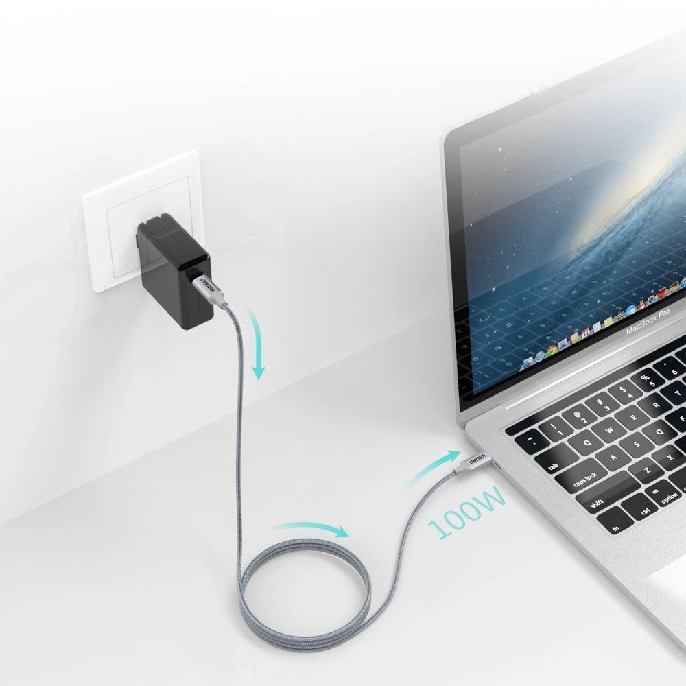 Choetech XCC-1002-GY USB-C - USB-C PD QC cable 100W 5A 480Mb/s 1.8m - gray_6