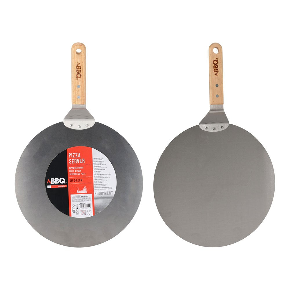 UtensÃ­lio para servir pizza com cabo de madeira, Ã¸30,5 cm_0