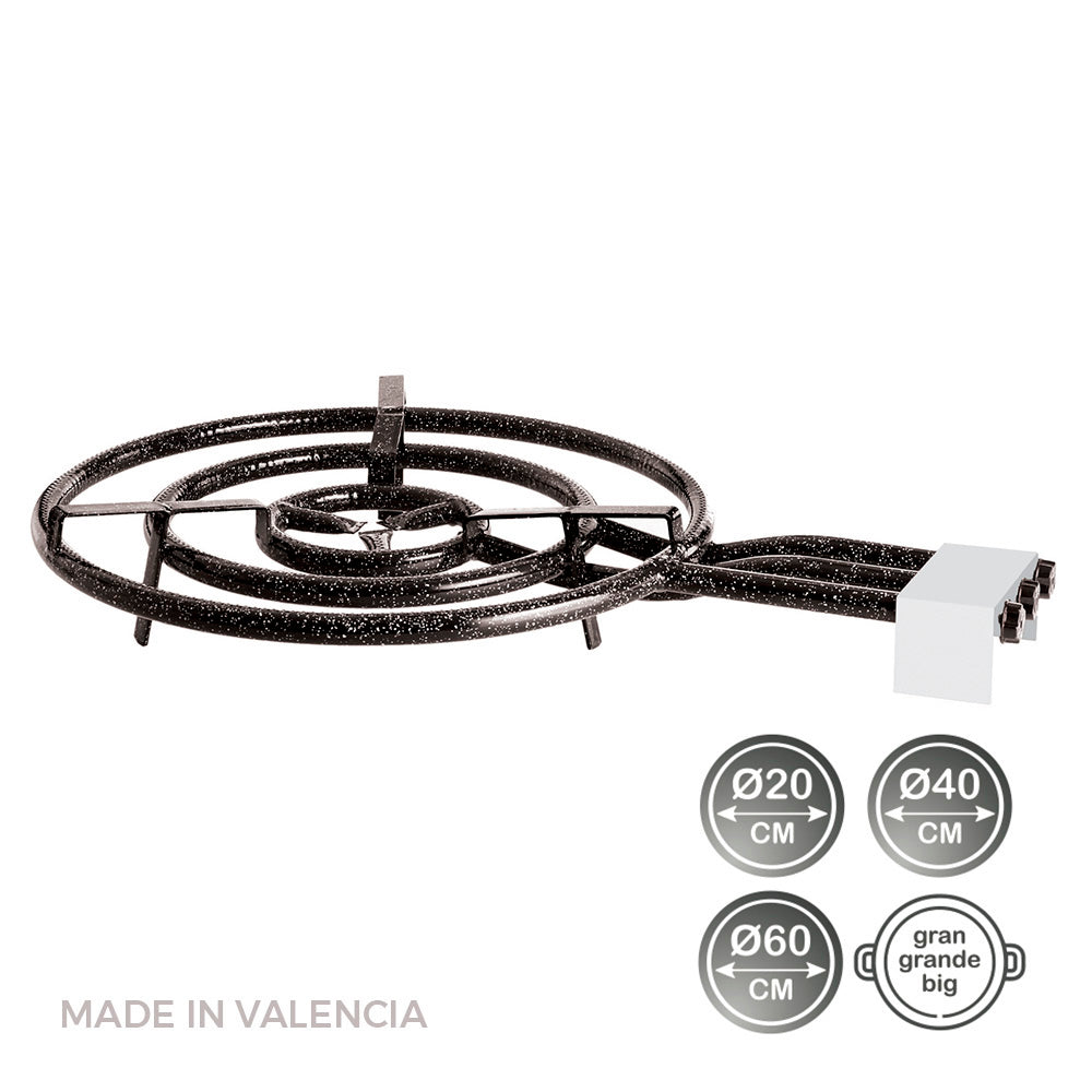 Fogareiro de gas butano/propano Ã¸60cm 3 fogos. vaello_0