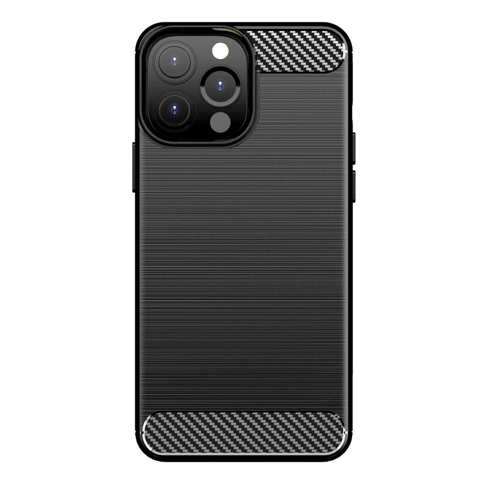 Carbon Case Flexible Cover TPU Case for iPhone 13 Pro black_7