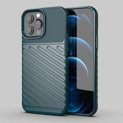 Thunder Case Flexible Tough Rugged Cover TPU Case for iPhone 13 Pro Max green_1