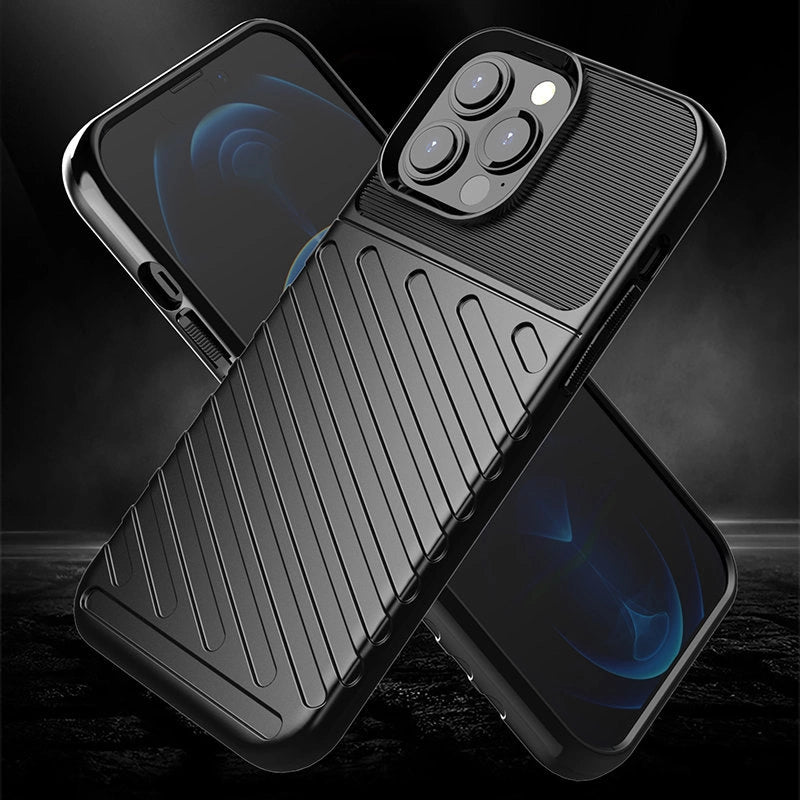 Thunder Case Flexible Tough Rugged Cover TPU Case for iPhone 13 Pro Max green_3