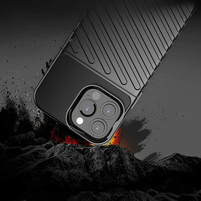 Thunder Case Flexible Tough Rugged Cover TPU Case for iPhone 13 Pro Max green_6