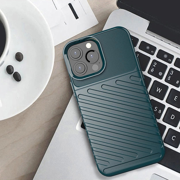 Thunder Case Flexible Tough Rugged Cover TPU Case for iPhone 13 Pro Max green_2