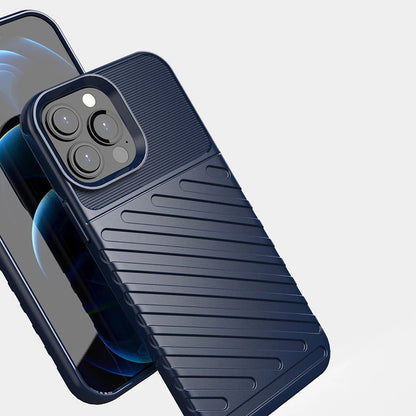 Thunder Case Flexible Tough Rugged Cover TPU Case for iPhone 13 Pro Max blue_1