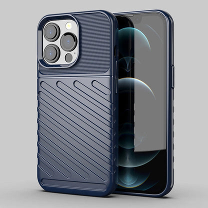 Thunder Case Flexible Tough Rugged Cover TPU Case for iPhone 13 Pro blue_2