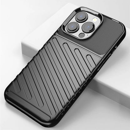 Thunder Case Flexible Tough Rugged Cover TPU Case for iPhone 13 Pro blue_14