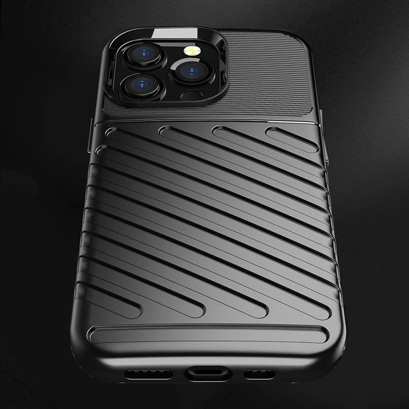 Thunder Case Flexible Tough Rugged Cover TPU Case for iPhone 13 Pro blue_8