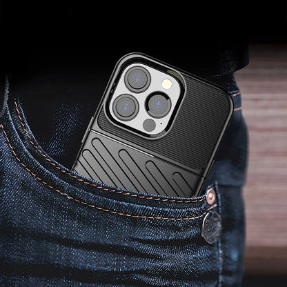 Thunder Case Flexible Tough Rugged Cover TPU Case for iPhone 13 Pro black_8