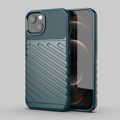 Thunder Case Flexible Tough Rugged Cover TPU Case for iPhone 13 mini green_1