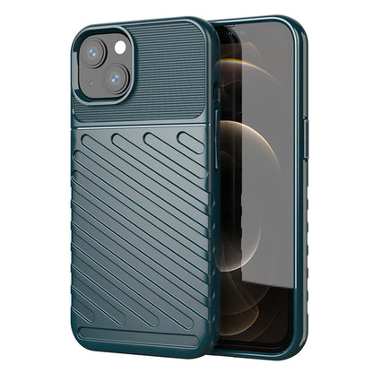 Thunder Case Flexible Tough Rugged Cover TPU Case for iPhone 13 mini green_0