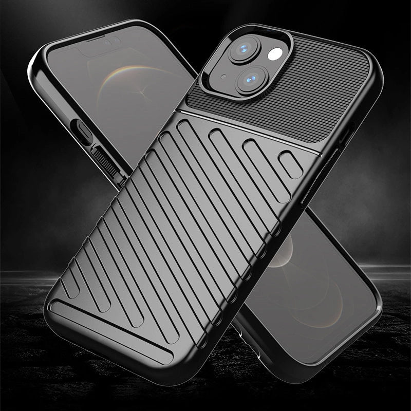 Thunder Case Flexible Tough Rugged Cover TPU Case for iPhone 13 mini green_3