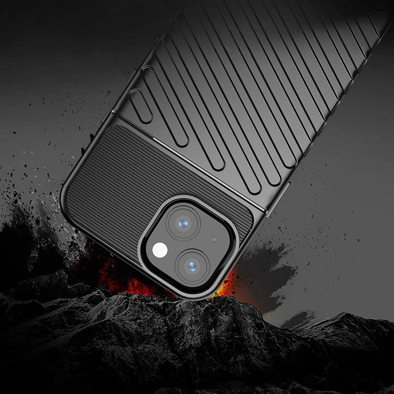 Thunder Case Flexible Tough Rugged Cover TPU Case for iPhone 13 mini green_6