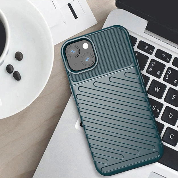 Thunder Case Flexible Tough Rugged Cover TPU Case for iPhone 13 mini green_2