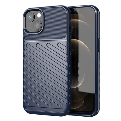 Thunder Case Flexible Tough Rugged Cover TPU Case for iPhone 13 mini blue_0