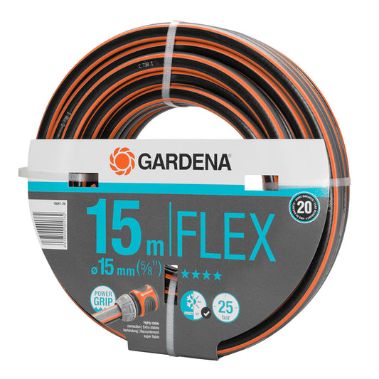 Mangueira de rega flex Ã¸15mm (5/8") rolo 15m. gardena_0