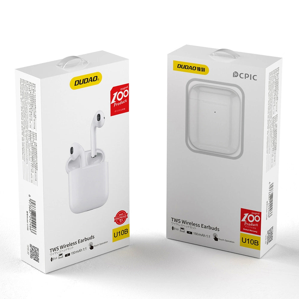 Dudao U10B TWS wireless in-ear headphones - white_5