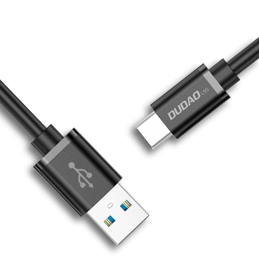 Dudao cable USB cable - USB Type C Super Fast Charge 1 m black (L5G-Black)_0